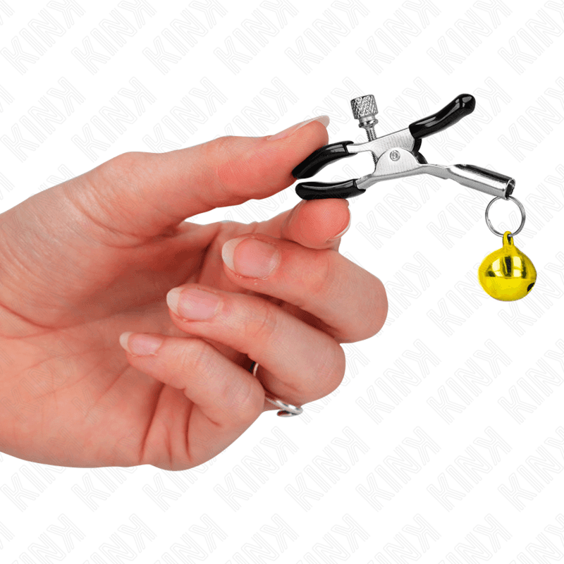 KINK - GOLD SINGLE BELL NIPPLE CLAMP 6 CM thumb 4