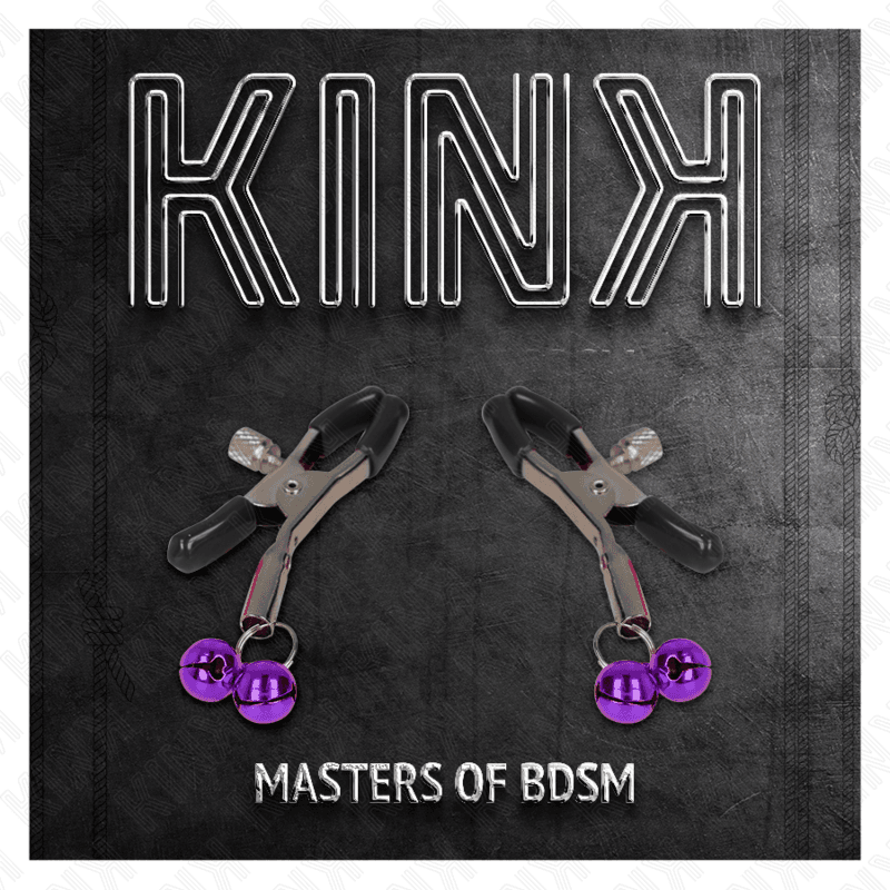 KINK - DOUBLE BELL NIPPLE CLAMP PURPLE 6 CM thumb 5