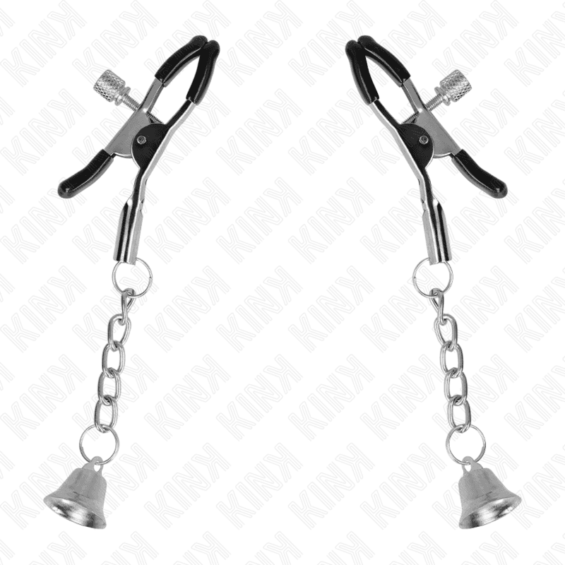 KINK - SILVER BELL PENDANT NIPPLE CLAMPS 6 CM thumb 2