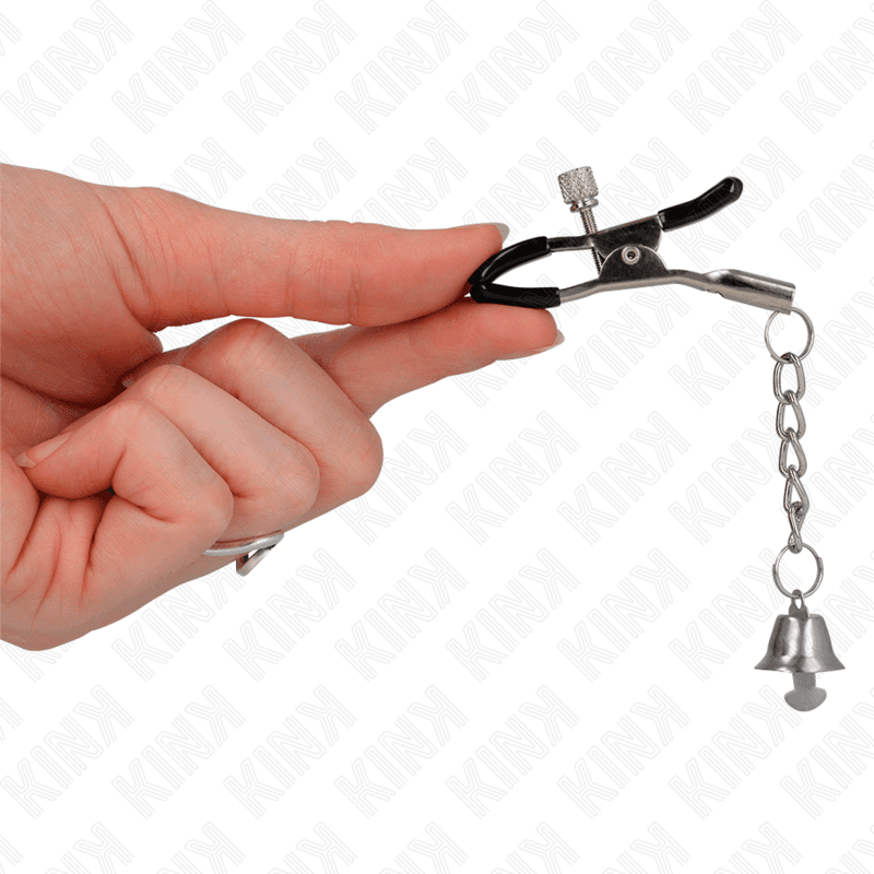 KINK - SILVER BELL PENDANT NIPPLE CLAMPS 6 CM thumb 4