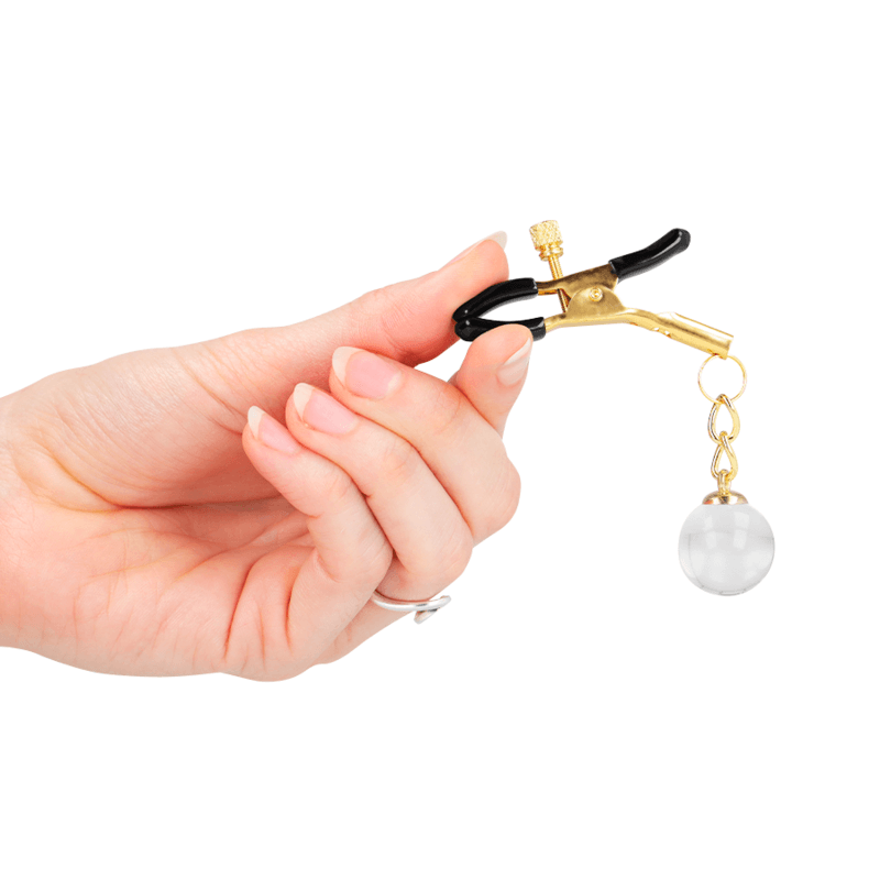 KINK - GLASS BEAD NIPPLE CLAMPS GOLD 6 CM thumb 4