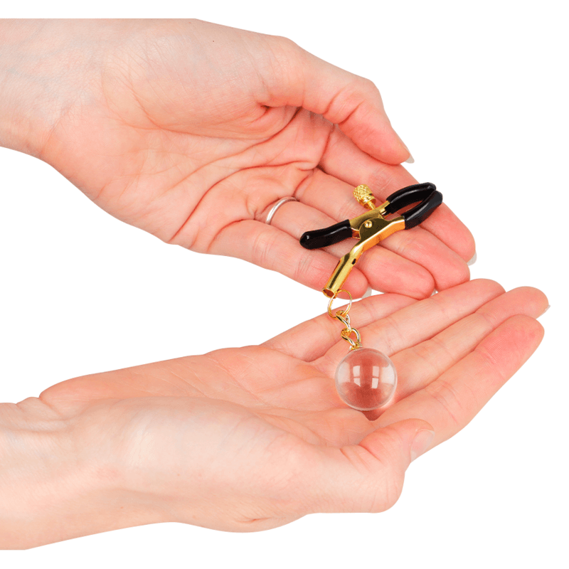 KINK - GLASS BEAD NIPPLE CLAMPS GOLD 6 CM thumb 3