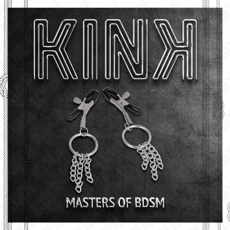 KINK - O RING NIPPLE CLAMP AND LITTLE CHAIN SILVER 6 CM thumb 5
