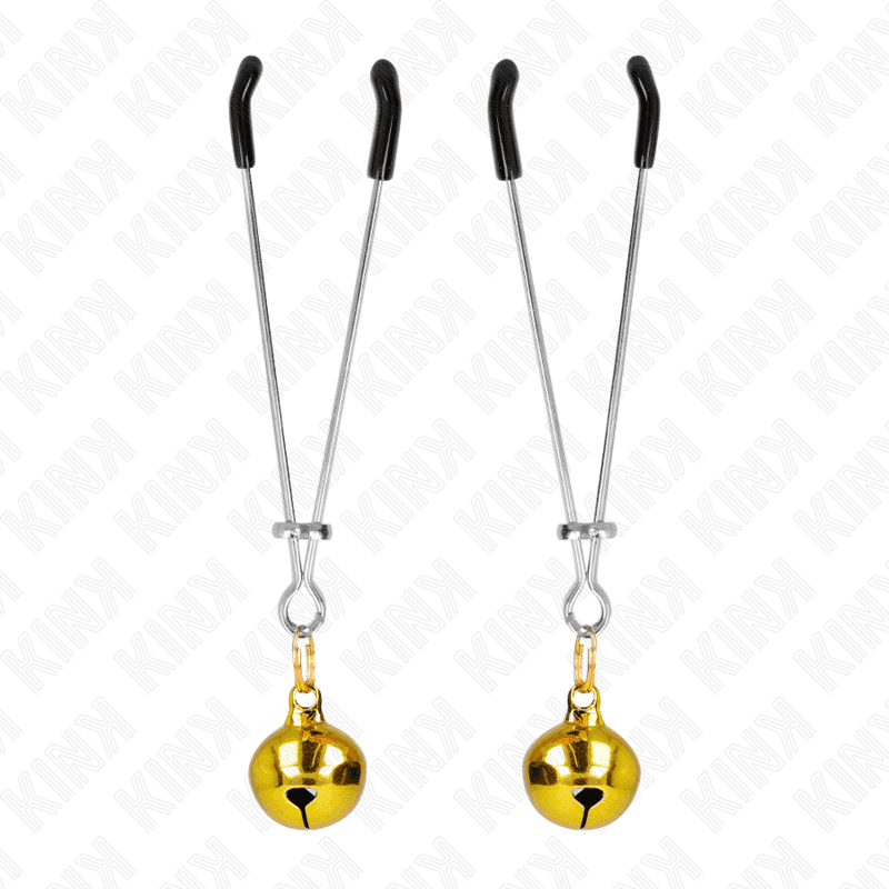 KINK - THIN BELL NIPPLE CLAMPS GOLD 7 CM thumb 2
