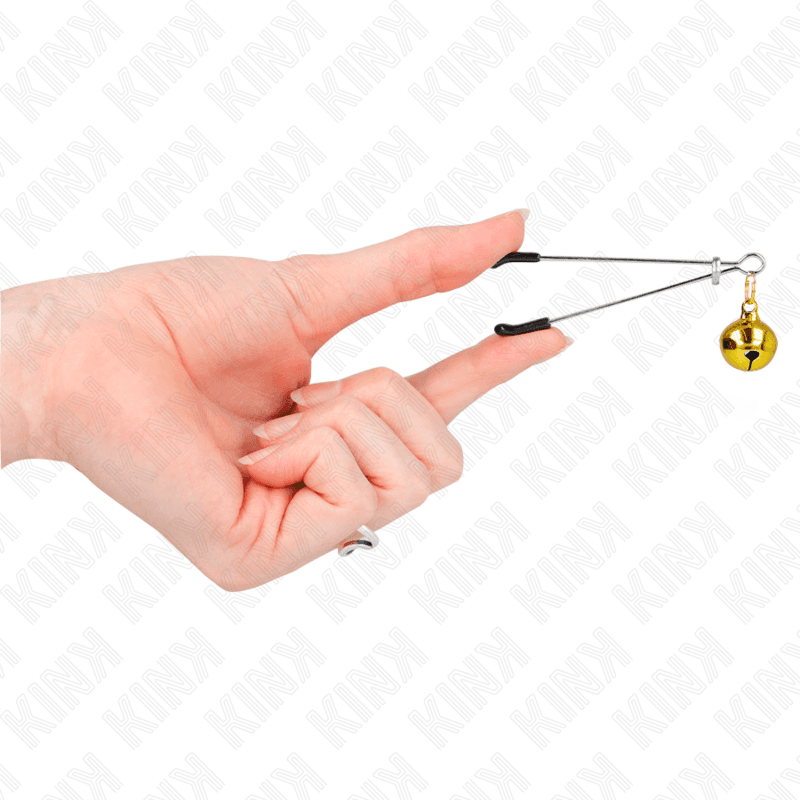 KINK - THIN BELL NIPPLE CLAMPS GOLD 7 CM thumb 4