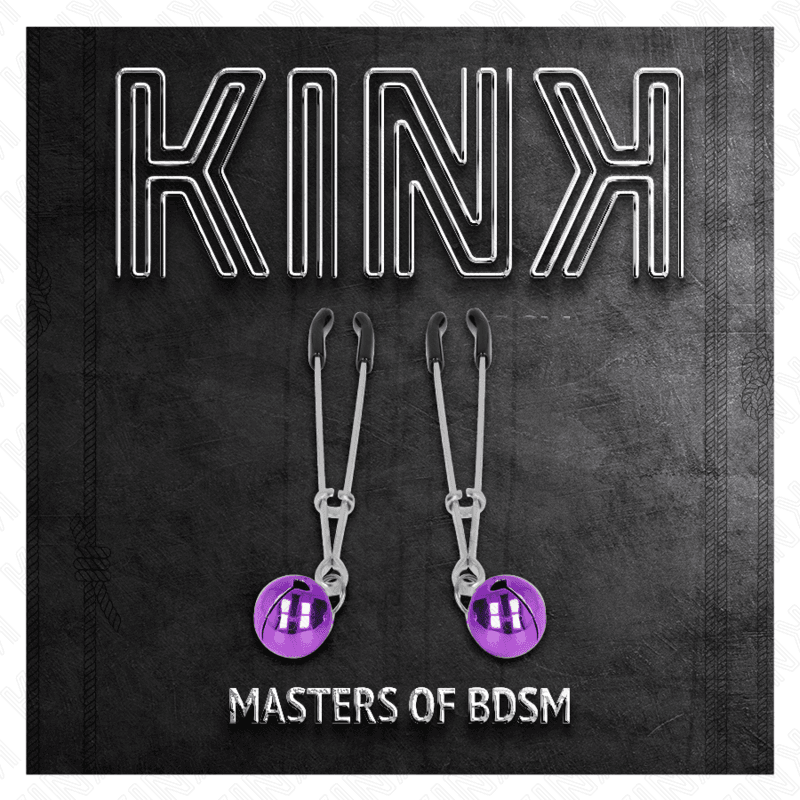 KINK - THIN BELL NIPPLE CLAMPS PURPLE 7 CM thumb 5