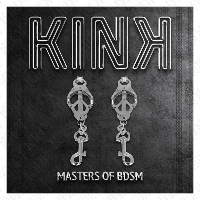 KINK - JAPANESE CLOVER NIPPLE CLAMPS WITH HOOKS SILVER thumb 5