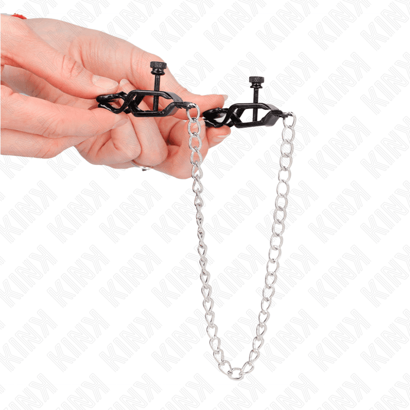 KINK - FLAT CHAIN NIPPLE CLAMPS SILVER 30 CM thumb 4