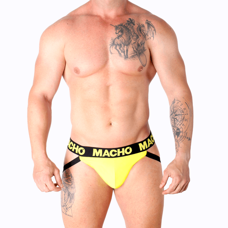 MACHO - MX25A JOCK LYCRA YELLOW M thumb 5