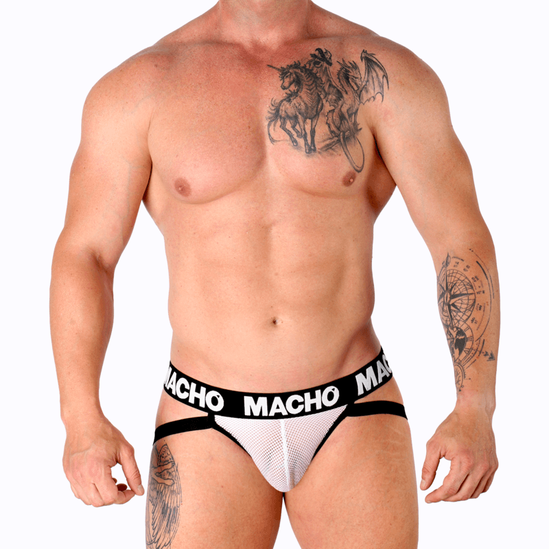 MACHO - MX26X1 JOCK GRID WHITE XL thumb 5