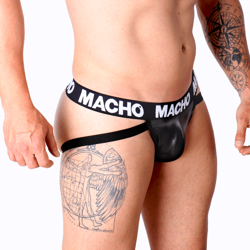 MACHO - MX25NC JOCK BLACK LEATHER M thumb 2