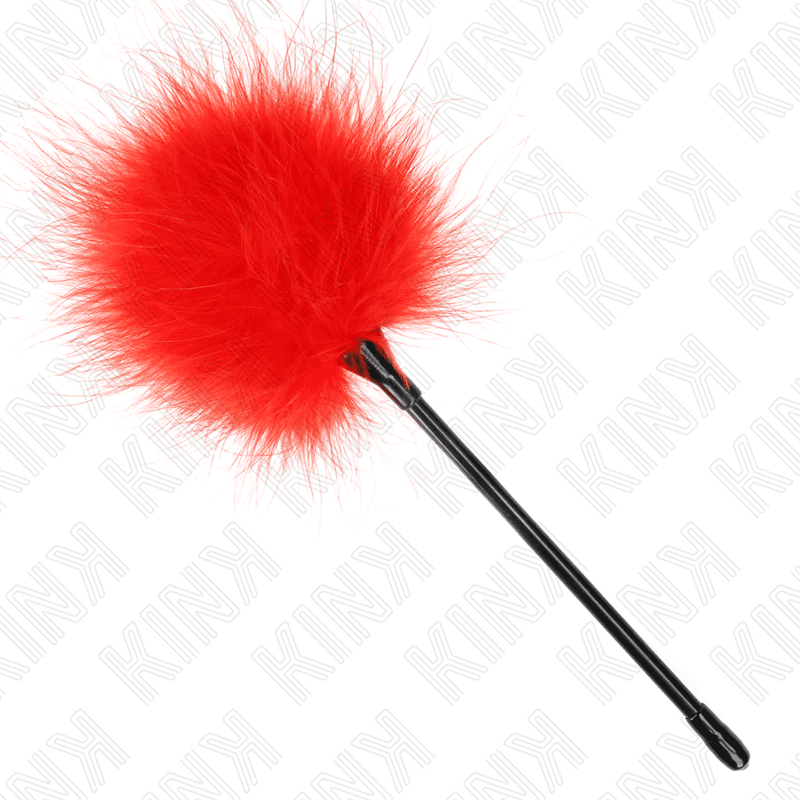 KINK - RED TICKLE FEATHERS USED FOR THE BONDAGE KIT 27 CM thumb 2