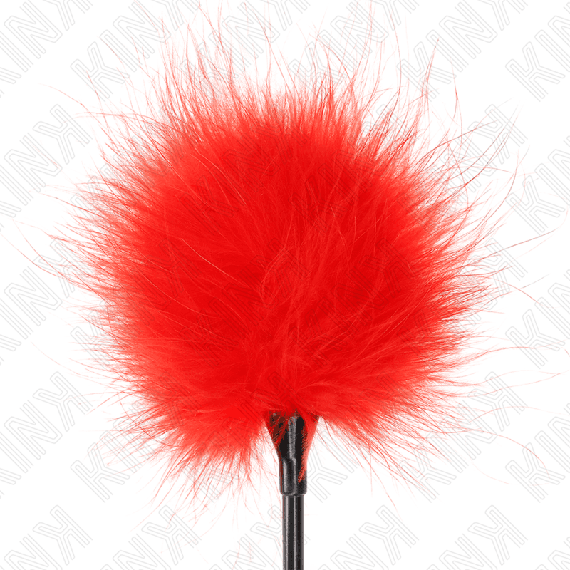 KINK - RED TICKLE FEATHERS USED FOR THE BONDAGE KIT 27 CM thumb 3