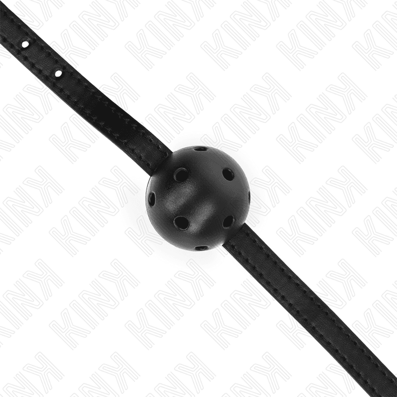 KINK - SIMPLICITY BLACK BREATHABLE BALL 4.5 CM GAG 62 x 1.5 CM thumb 4