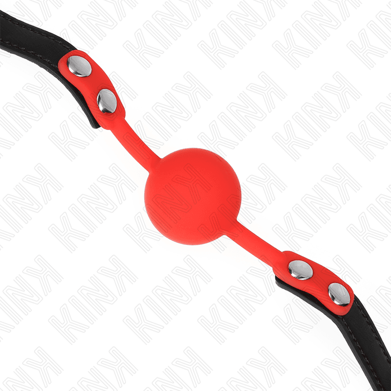 KINK - RED SILICONE BALL 4 CM GAG 60 x 2 CM thumb 3