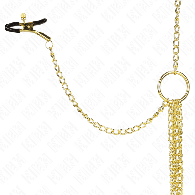 KINK - 4 NIPPLE AND CLIT CLAMPS ADJUSTABLE GOLD thumb 4