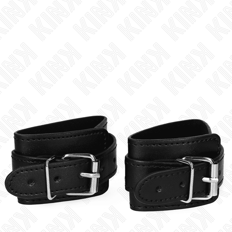 KINK - LOCKABLE DUNGEON WRIST RESTRAINTS BLACK ADJUSTABLE 21-28 CM X 5.5 CM thumb 2