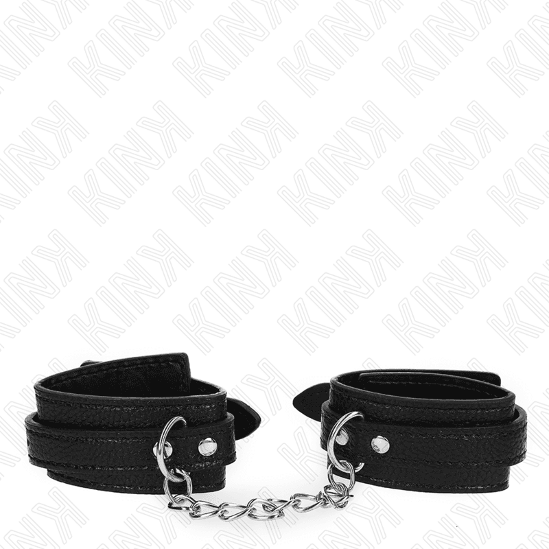 KINK - SNAKE PATTERN WRIST RESTRAINTS BLACK ADJUSTABLE 20-28 CM X 5.4 CM thumb 2
