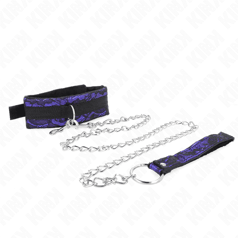 KINK - SHORT VELVET LACE NECKLACE WITH BELT 105 CM WITH NYLON TRIM 44 X 5.5 CM thumb 3
