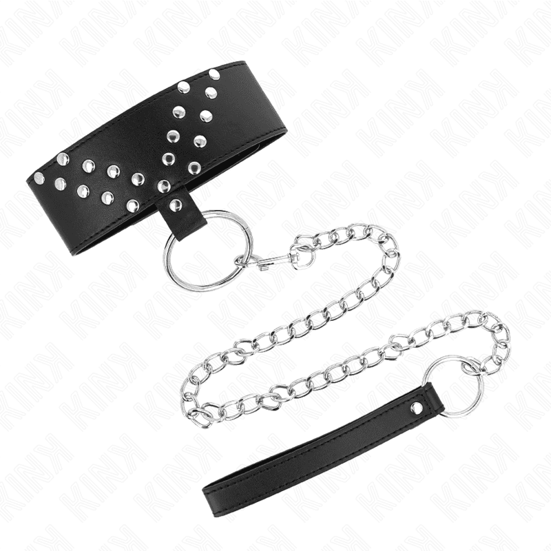 KINK - NECKLACE WITH BELT 65 CM WITH V RIVET ADJUSTABLE 36-43 CM X 5 CM thumb 2