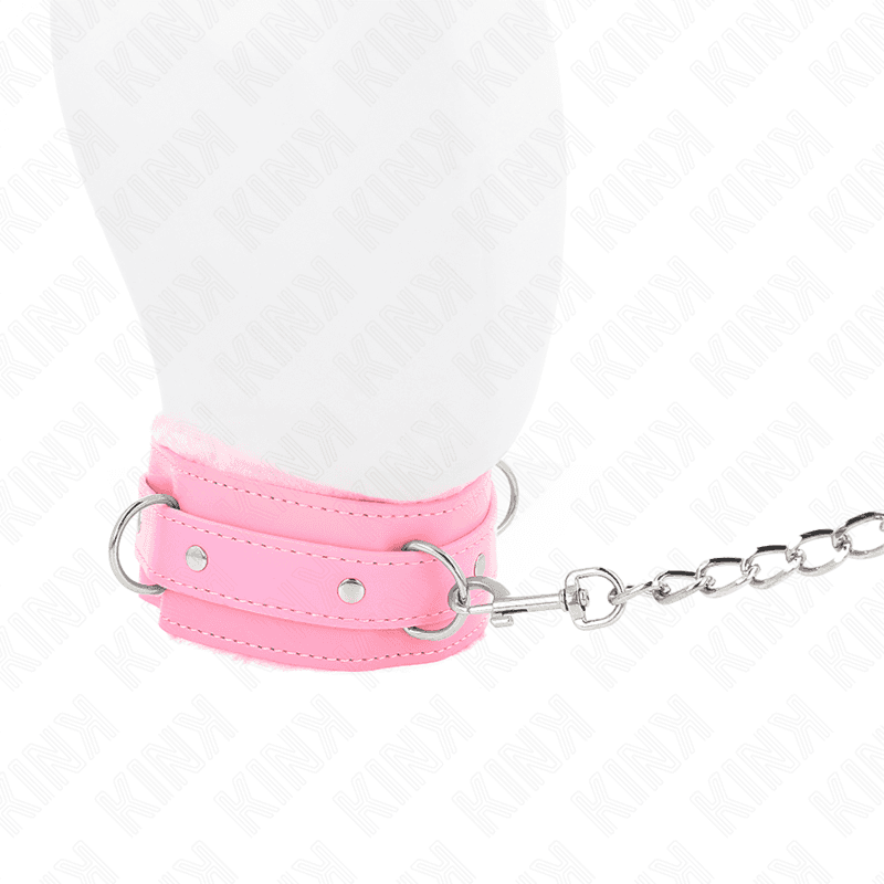 KINK - COLLAR WITH LEASH 65 CM WITH RESTRICTIONS PINK 36-42 CM X 5.5 CM thumb 4