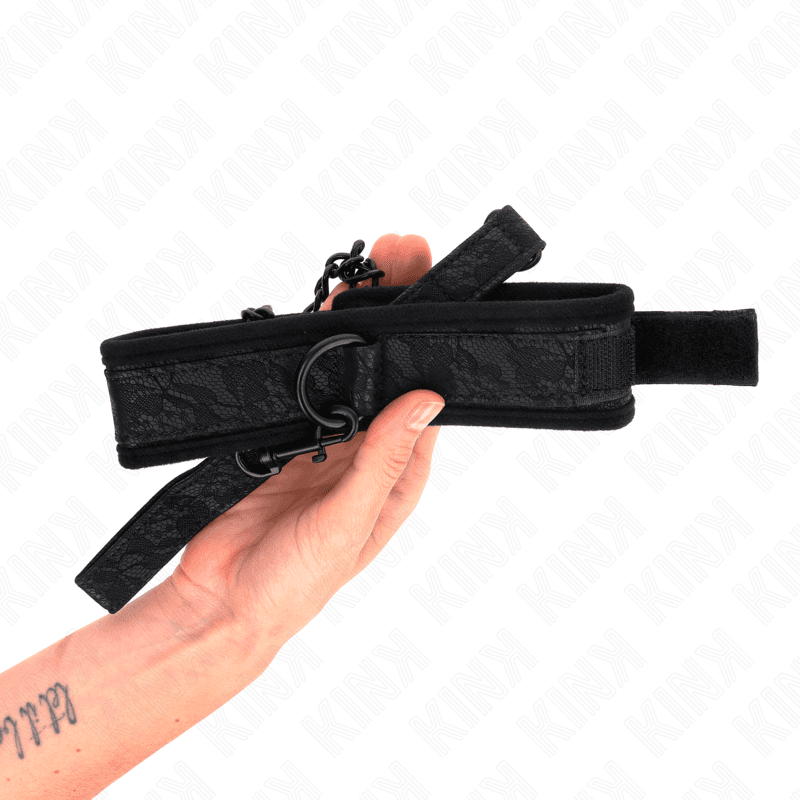 KINK - BASIC MODEL COLLAR WITH LEASH 77 CM MODEL 5 AJUSTABLE 34-54 CM X 5 CM thumb 5