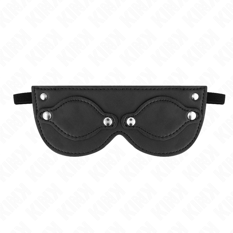 KINK - LEATHERETTE MASK WITH DETACHABLE EYE COVERS 22 x 9 CM thumb 2