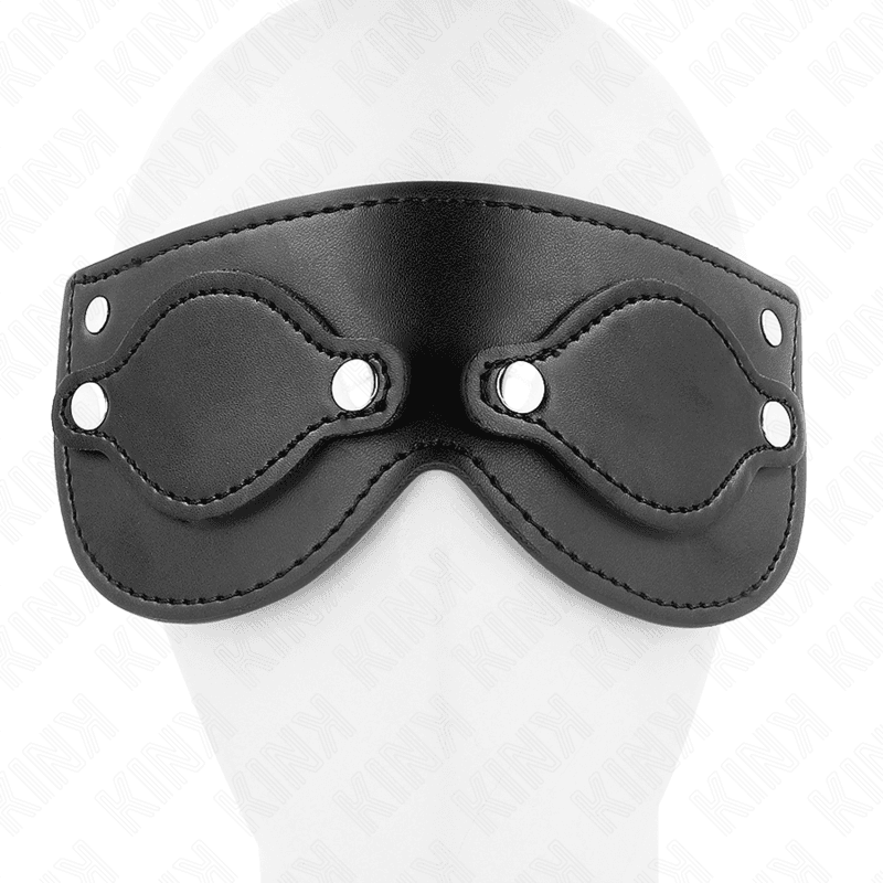 KINK - LEATHERETTE MASK WITH DETACHABLE EYE COVERS 22 x 9 CM thumb 4