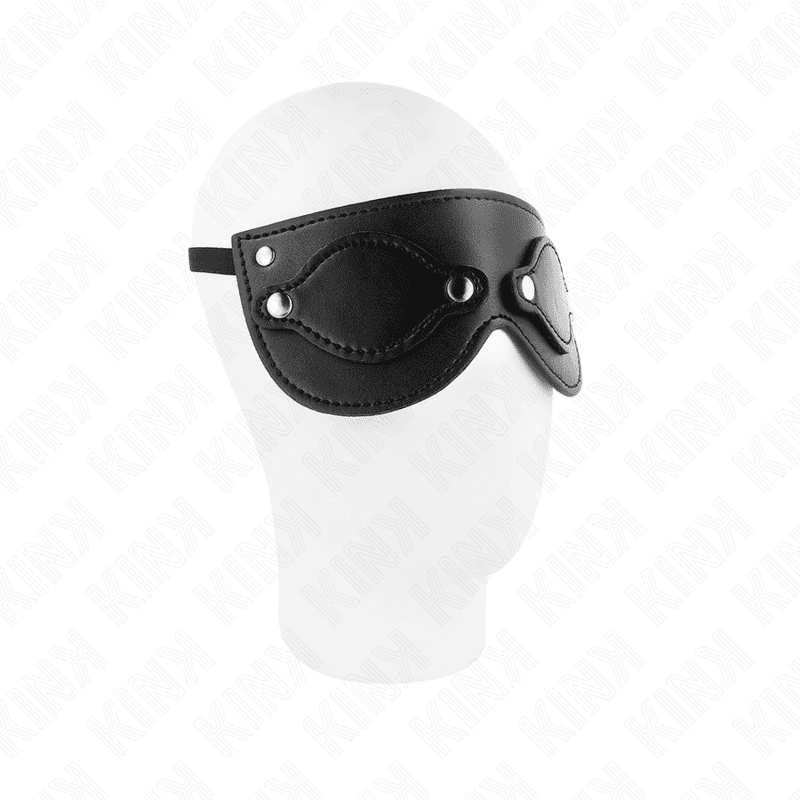 KINK - LEATHERETTE MASK WITH DETACHABLE EYE COVERS 22 x 9 CM thumb 3