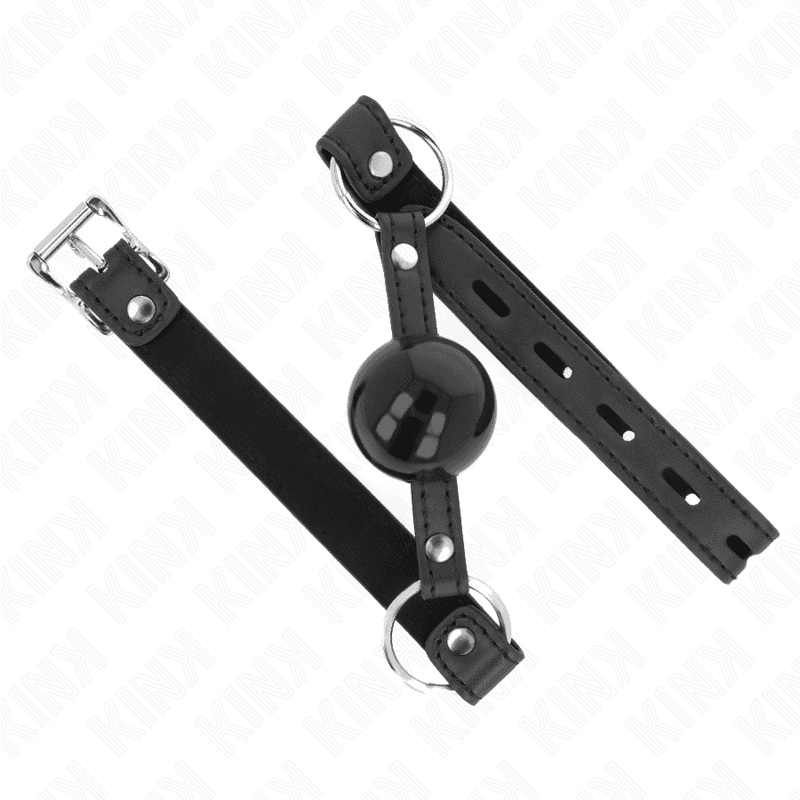 KINK - TPE BALL 4 CM GAG WITH BLACK LOCK 60 x 2 CM thumb 2