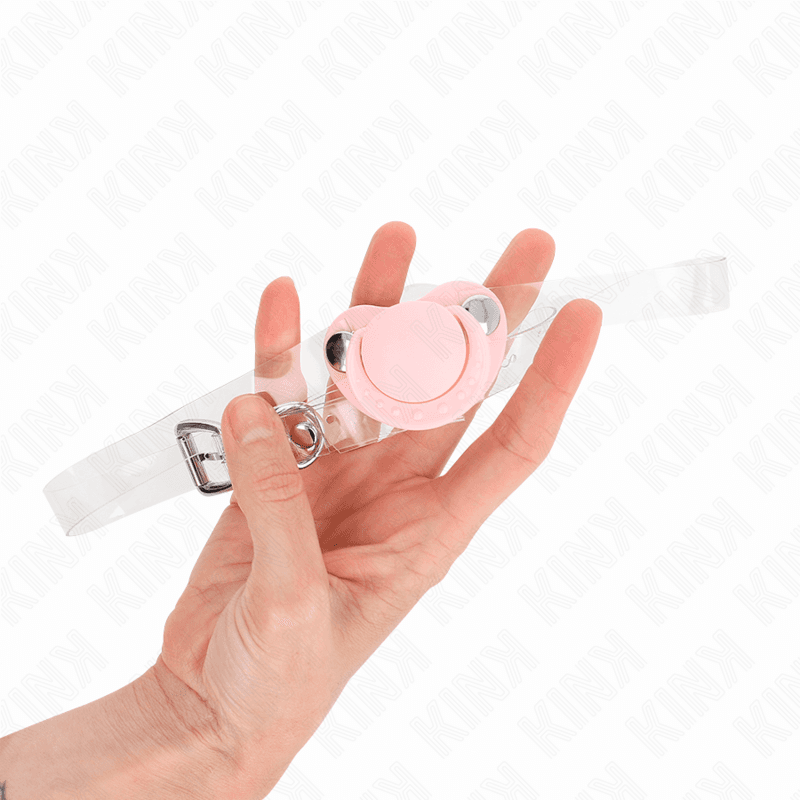 KINK - PINK PACIFIER SHAPED GAG 5.5 x 4 CM ADJUSTABLE 43-60 CM thumb 3