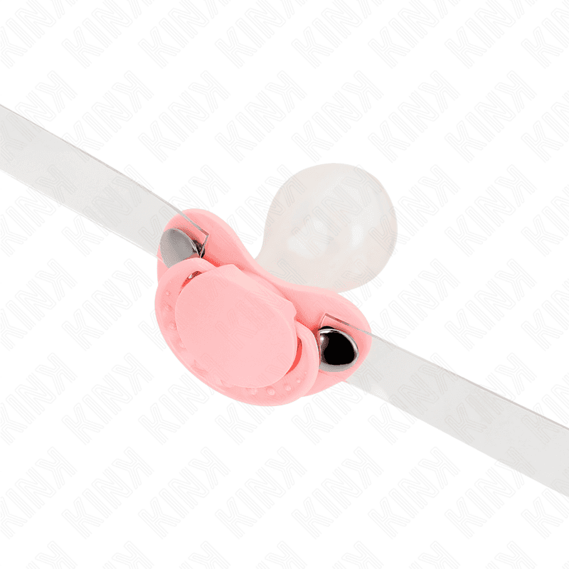 KINK - PINK PACIFIER SHAPED GAG 5.5 x 4 CM ADJUSTABLE 43-60 CM thumb 4