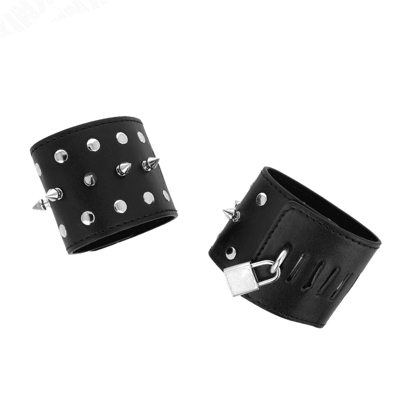 KINK - PUNK WRIST RESTRAINTS WITH SPIKES 25 X 6 CM thumb 2