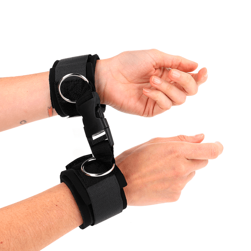 KINK - NEOPRENE HOOK&LOOP FASTENER WRIST RESTRAINTS BLACK ADJUSTABLE 22-34 CM thumb 3