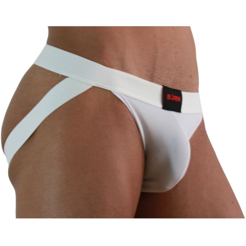 BURN - 007 JOCK LYCRA WHITE L thumb 2