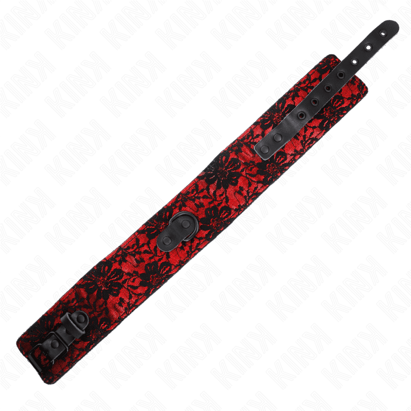KINK - LACE NECKLACE WITH BELT WITH REAL LEATHER BELT 105 CM / 44 X 5.5 CM thumb 6