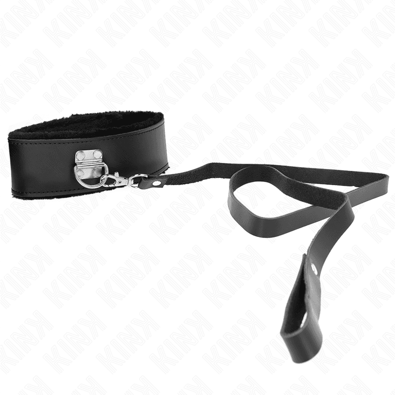 KINK - NECKLACE WITH BELT 116 CM WITH BLACK LEATHER STRAP ADJUSTABLE 40-48 CM X 6 CM thumb 4