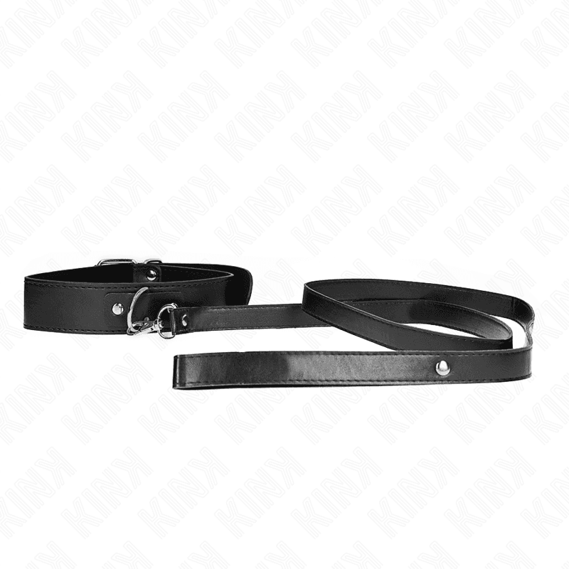 KINK - NECKLACE WITH BELT 116 CM BLACK STRAP ADJUSTABLE 32-50 CM X 8 CM thumb 3