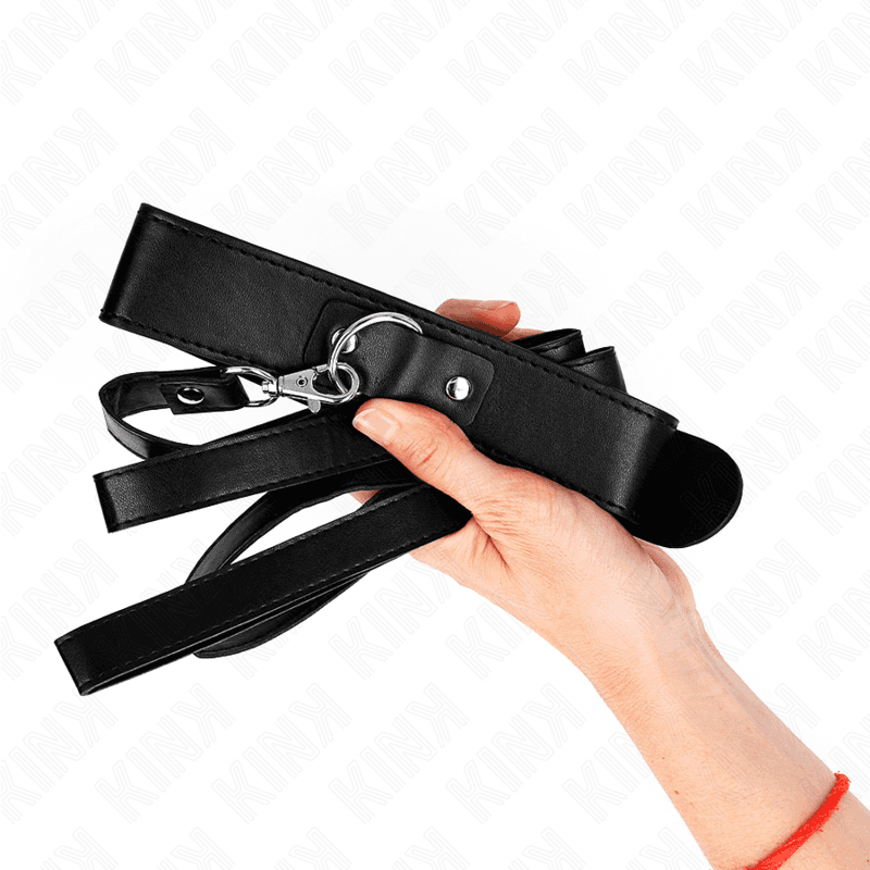 KINK - NECKLACE WITH BELT 116 CM BLACK STRAP ADJUSTABLE 32-50 CM X 8 CM thumb 4