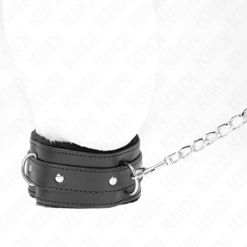 KINK - COLLAR WITH LEASH 65 CM WITH RESTRICTIONS BLACK 36-42 CM X 5.5 CM thumb 2