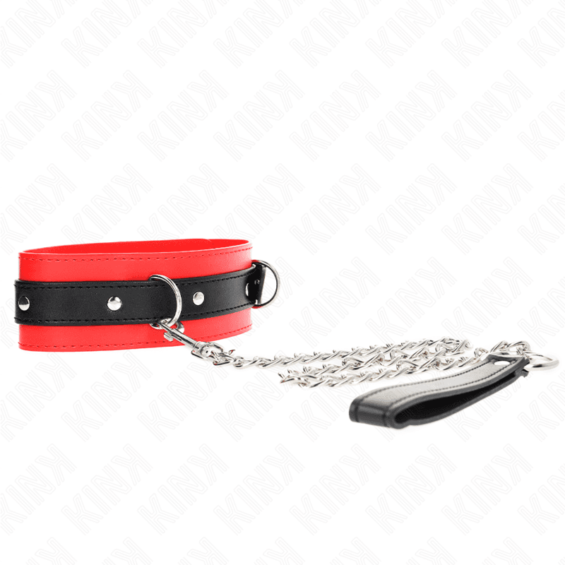 KINK - COLLAR WITH BELT 65 CM WITH STRAP RED 54 X 4.5 CM thumb 3