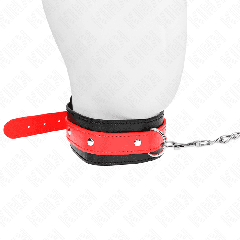 KINK - NECKLACE WITH RED STRAP 65 CM AJUSTABLE 36-43 CM X 5 CM thumb 3