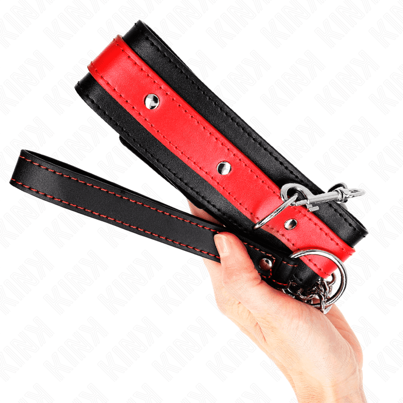 KINK - NECKLACE WITH RED STRAP 65 CM AJUSTABLE 36-43 CM X 5 CM thumb 4