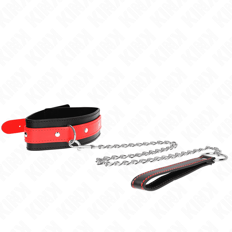 KINK - NECKLACE WITH RED STRAP 65 CM AJUSTABLE 36-43 CM X 5 CM thumb 2