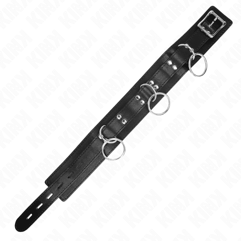 KINK - 3 RING SLAVERY NECKLACE WITH STRAP 80 CM 53 X 5 CM thumb 6