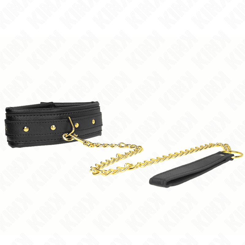 KINK - NECKLACE WITH SPONGE IMITATION LEATHER STRAP MODEL 1 ADJUSTABLE 37-54 CM X 3 CM thumb 2