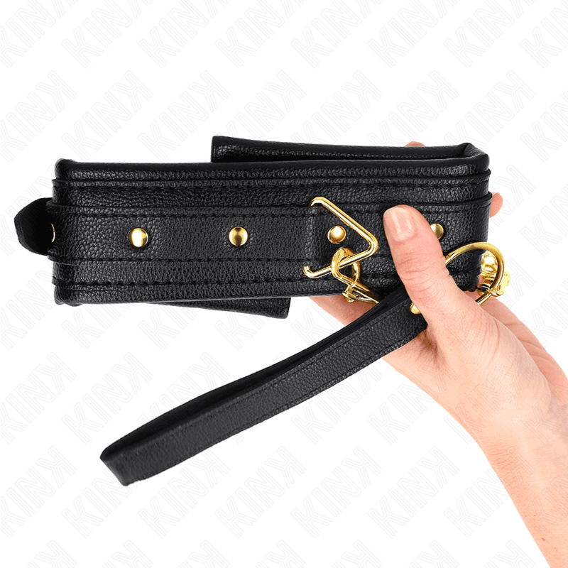 KINK - NECKLACE WITH SPONGE IMITATION LEATHER STRAP MODEL 1 ADJUSTABLE 37-54 CM X 3 CM thumb 5