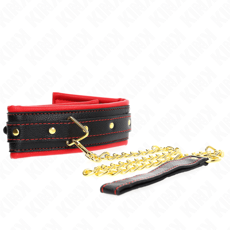 KINK - NECKLACE WITH SPONGE IMITATION LEATHER STRAP MODEL 2 ADJUSTABLE 37-54 CM X 3 CM thumb 3