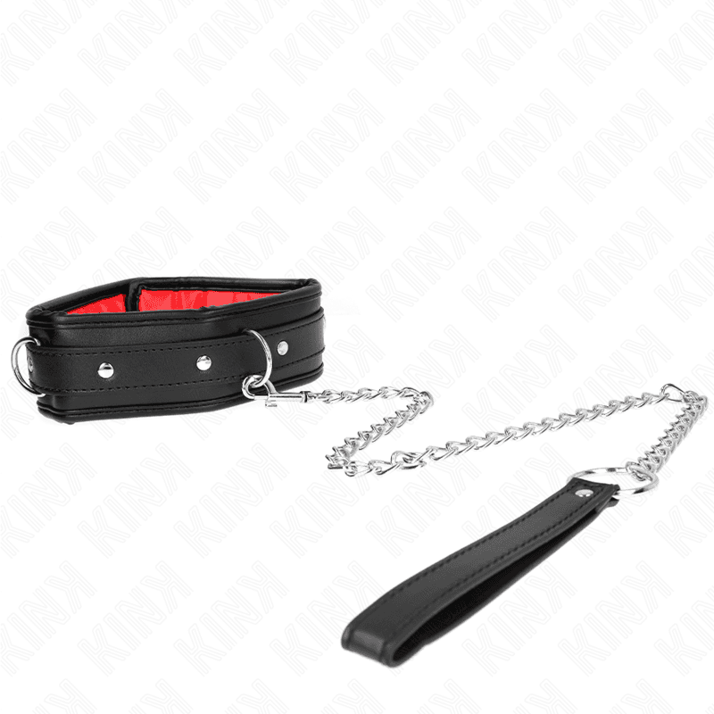 KINK - NECKLACE WITH SPONGE IMITATION LEATHER STRAP MODEL 3 ADJUSTABLE 37-54 CM X 3 CM thumb 2
