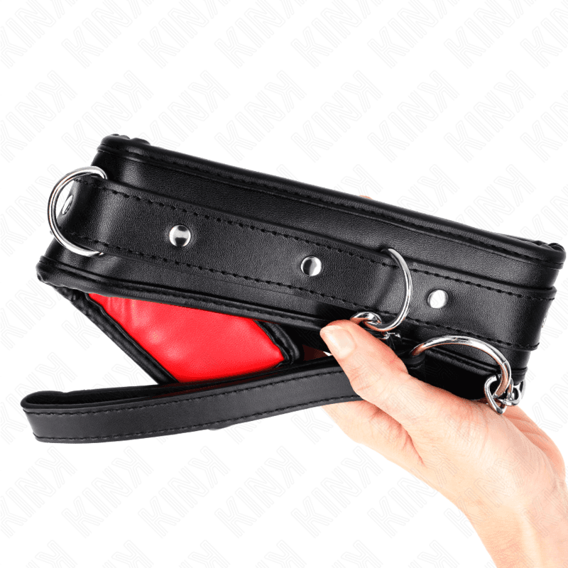 KINK - NECKLACE WITH SPONGE IMITATION LEATHER STRAP MODEL 3 ADJUSTABLE 37-54 CM X 3 CM thumb 3